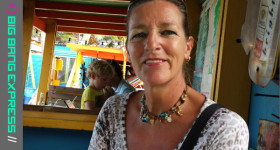Christel Cosijn op Bonaire bij Jibe City